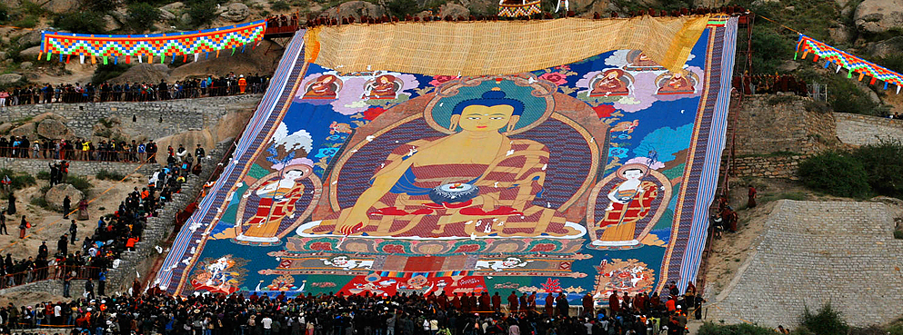 哲蚌寺“雪顿节”巨幅唐卡