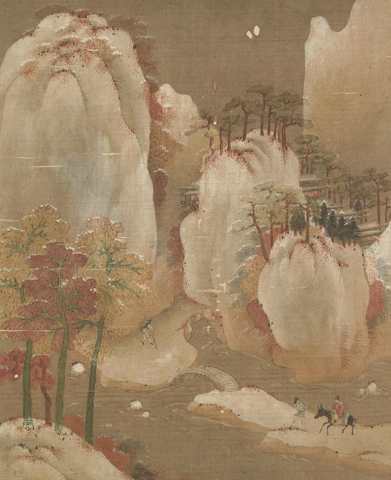 宋·佚名·雪山行骑图