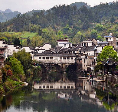 黄山市-歙县-北岸镇-北岸村·|清|北岸廊桥·吴氏宗祠