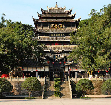 重庆市-潼南区-潼南大佛寺（|隋-清|摩崖造像）涪江（滨江）风景旅游区