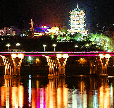 安康市-汉滨区-汉江|安澜楼|公园