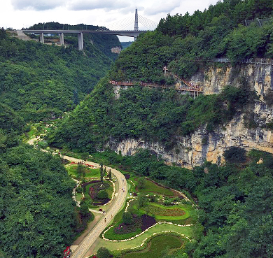 黔南州-龙里县-谷脚镇-巫山峡谷（玻璃栈道）风景旅游区|4A