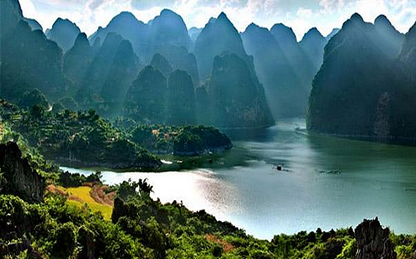 黔西南州-安龙县-万峰湖镇-南盘江·万峰湖（水库）风景旅游区|4A
