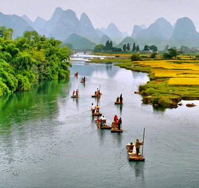 桂林市-阳朔县-工农桥（青厄渡码头）·遇龙河（漂流）风景旅游区