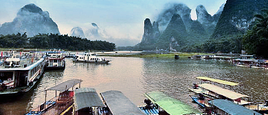 桂林市-阳朔县-阳朔镇-漓江·龙头山（码头）风景区