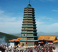 忻州市-繁峙县-岩头乡-文殊寺·|明|狮子窝琉璃塔