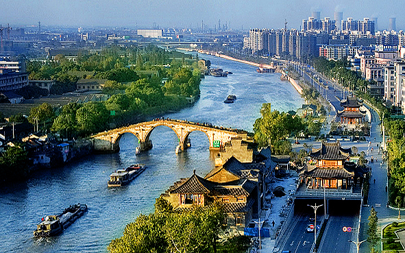 杭州市-拱墅区-大运河（江南运河·|清|拱宸桥）桥西历史文化街区|4A