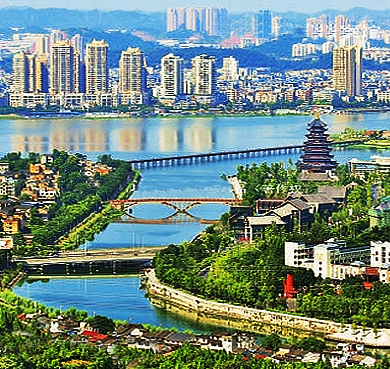 遂宁市-船山区-临仙阁（涪江·联盟河交汇）风景旅游区
