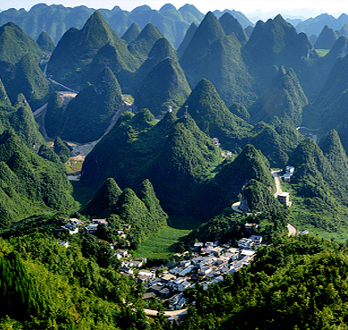 六盘水市-六枝特区-新窑镇-播雨村·播雨峰林风景旅游区