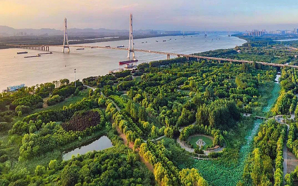南京市-雨花台区-大胜关·三桥湿地公园·长江（滨江）风景区
