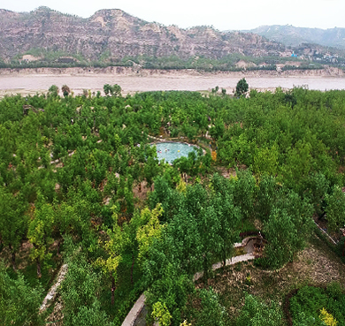 榆林市-绥德县-枣林坪镇-黄河·上河源（九曲黄河灯阵）风景旅游区