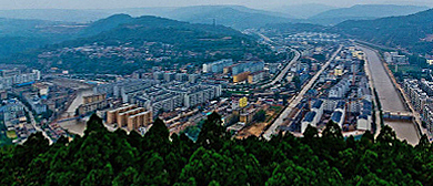 延安市-黄陵县城-桥山街道-黄陵县政府·滨河风景区