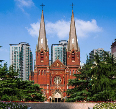 上海市-徐汇区-|民|徐家汇天主教堂