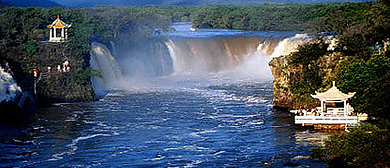 牡丹江市-宁安市-镜泊湖|吊水楼瀑布|国家级风景名胜区|5A