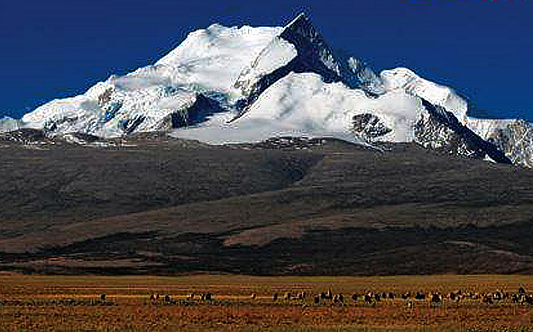 日喀则市-聂拉木县-喜马拉雅山脉·希夏邦马峰（世界第十四高峰·8012米·中国境内唯一8000米高峰）